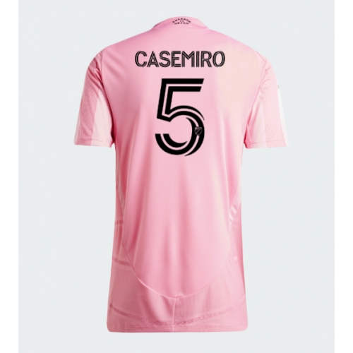 Inter Miami Casemiro #5 Maglia Gara Casa Repliche 2026-27 Donna Maniche Corte Inter Miami Casemiro #5 Maglia Gara Casa Repliche 2026-27 Donna Maniche Corte